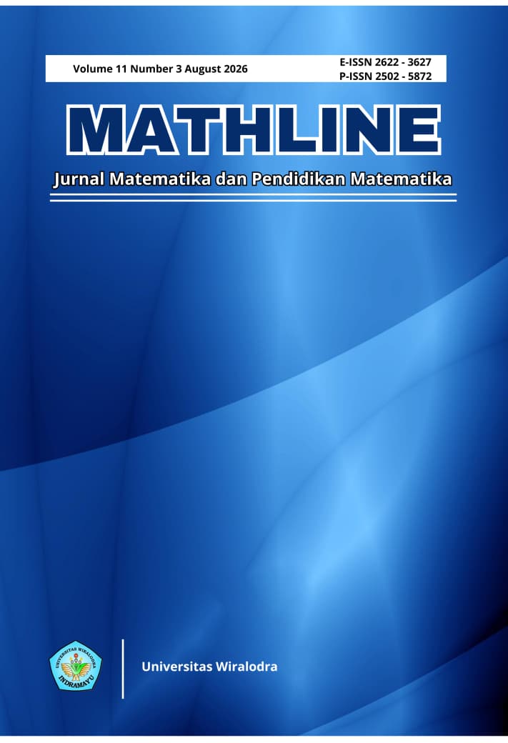 					View Vol. 11 No. 3 (2026): Mathline : Jurnal Matematika dan Pendidikan Matematika
				